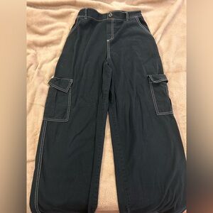 wild fable Black Elastic-Waist Pants